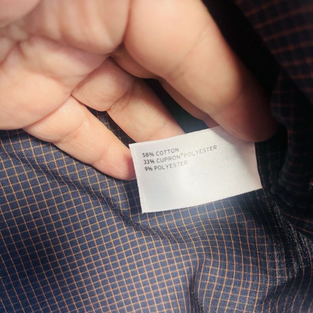 Duluth Trading Shirt Mens‎ M Blue Plaid Long Sleeve Button Down Casual Relaxed - Picture 10 of 10